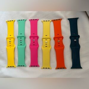 Colorful Silicone Watch Bands Set